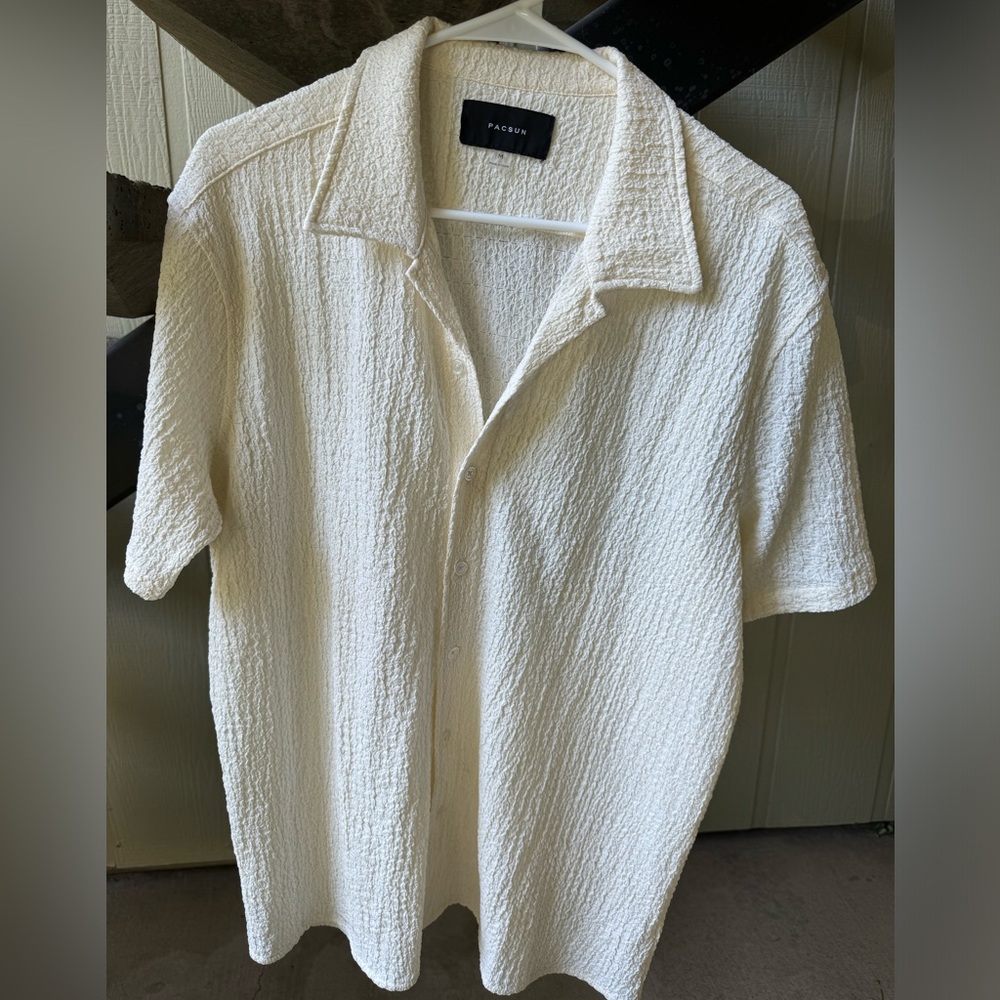 Pacsun Vibey Textured Button Down - image 1